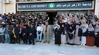 مستشار شيخ الأزهر ورئيس الجامعة ونوابه يلتقون الطلاب الوافدين الجدد