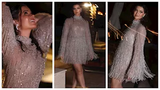 "بالشراشيب اللامعة".. يسرا اللوزي تخطف الأنظار بإطلالة جريئة من مهرجان الجونة (صور)