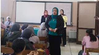 وكيل تعليم القاهرة تتابع انتظام الدراسة بمدارس حدائق القبة