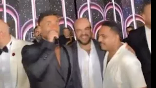 بالصور.. أحمد سعد وتوتا وأوس أوس بحفل زفاف حاتم صلاح 