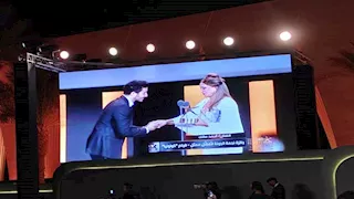 أحمد مالك بعد فوزه بجائزة أفضل ممثل بـ"الجونة السينمائي": أول مصري ياخد الجايزة يا جدعان