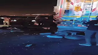 تصادم 4 مركبات على طريق السويس.. و15 سيارة إسعاف لإنقاذ المصابين