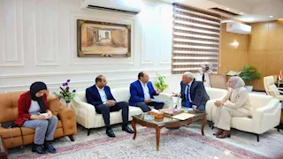 محافظ الوادي الجديد يبحث مع "تنمية الصعيد" تنفيذ مشروعات مشتركة