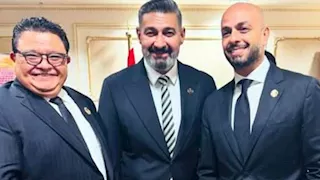 خالد جلال ينشر صورة تجمعه بـ ياسر جلال وأحمد مراد بمجلس الشيوخ