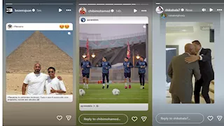 ستوري نجوم كرة القدم.. شيكابالا في حوار مع معتز الدمرداش.. وبيزيرا أمام الأهرامات