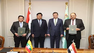 مصر وميانمار توقعان مذكرة تفاهم لتبادل الخبرات الزراعية الحديثة