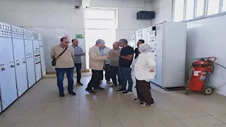 بالصور- رئيس مياه سيناء يتفقد محطة تنقية مياه غرب النفق