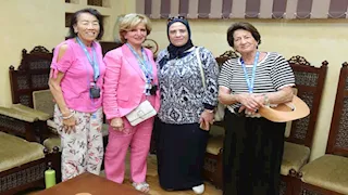 بالصور- وفد سياحي أمريكي يتفقد مسار العائلة المقدسة بسخا