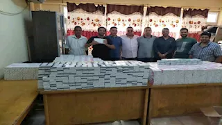 بمليون و810 آلاف جنيه.. إحباط تهريب سجائر وأدوية داخل أثاث منزلي بنويبع (صور)