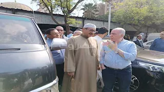 غياب نقابة القراء.. تشييع جنازة نجل الشيخ عبدالباسط عبدالصمد بمسجد مصطفى محمود - صور