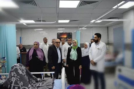 رئيس التأمين الصحي يتفقد مستشفى النيل لمتابعة جودة الخدمات