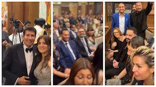 نجوم الفن يحتفلون بزفاف نجل هاني رمزي (فيديو وصور)