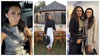 زوجة مينا مسعود تستمتع بالأجواء الخريفية مع صديقاتها من أحدث ظهور.. صور