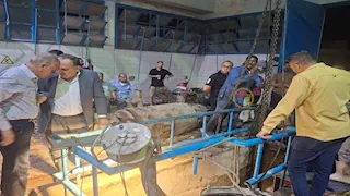 بعد انقطاع المياه.. "مصراوي" داخل محطة المراغي لمتابعة إصلاح عطل بالخط الرئيسي- فيديو وصور