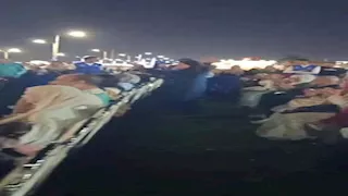 سيدة سويسيّة تتفاعل مع أغنية "ريس البحرية" في انتظار افتتاح المتحف الكبير -صور