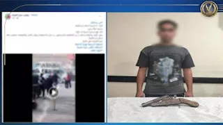 فيديو مثير| ضبط عاطل يطلق أعيرة نارية ويزاول أعمال بلطجة بشبرا الخيمة