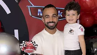 10 صور لتهنئة محمد مجدي قفشة لابنه بمناسبة عيد ميلاده