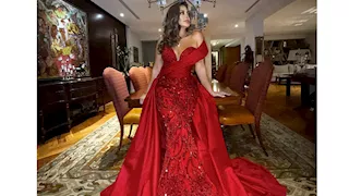 بفستان أحمر صارخ.. داليا البحيري تتألق في حفل افتتاح مهرجان القاهرة السينمائي (صور)