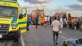 مصرع 6 وإصابة 9 في تصادم مروع بين ميكروباص وتريلا بالأقصر