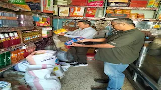 بالصور- تحرير 100 مخالفة تموينية لضبط الأسواق وتحسين جودة الخبز المدعم