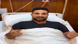 "أنا بخير وطلعت بأقل الأضرار".. أول ظهور لـ أحمد سعد داخل المستشفى