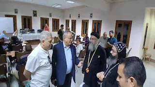 وفد من مكتبة الإسكندرية يزور أديرة الفيوم -صور