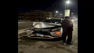 السيارة تحطمت.. فادي خفاجة ينجو من حادث سير