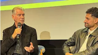 أمير المصري رفقة بيرس بروسنان.. عرض خاص لفيلم "Giant" في لندن