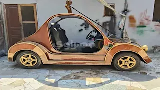 سر "جيتار جميزة" الذي يسير على عجلات في شوارع الشرقية