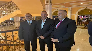 5 صور لحضور محمود الخطيب حفل خطوبة ابنة محمد مرجان