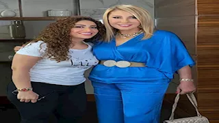 بالصور| نادية الجندي تتألق بالأزرق.. والجمهور: "مبتكبريش"