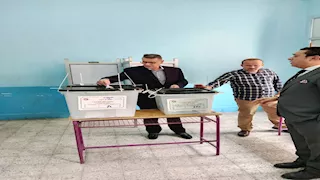 النائب طارق رضوان يُدلي بصوته في الانتخابات بالمعادي