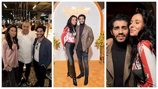 مينا مسعود وإميلي شاه يخطفان الأنظار في سباقات الفورمولا 1 بلاس فيجاس