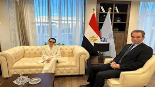 المسلماني يستقبل الفنانة نجاة الصغيرة بمقر الوطنية للإعلام بالعاصمة الجديدة