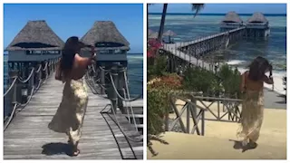 رانيا منصور تستمتع بوقتها على البحر في أحدث ظهور