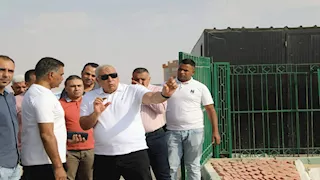 محافظ الوادي الجديد يتفقد المدينة الرياضية بمجمع المصالح الحكومية