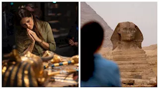 صور.. ملكة الدنمارك أمام سحر الحضارة المصرية القديمة