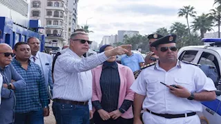 محافظ الإسكندرية يتفقد المرحلة الثانية من مشروع طريق الحرية -صور 