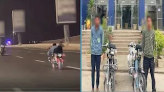 نهاية صادمة لمغامرة دراجتين على الطريق السريع بالقاهرة