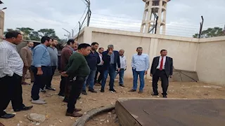 رئيس شركة البحيرة للكهرباء يتفقد هندسة كوم حمادة ويٌشيد بروح التعاون بين العاملين- صور