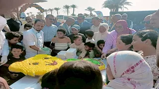 جوائز وهدايا.. احتفالية كبرى للطلاب الأيتام بمدينة أبورديس