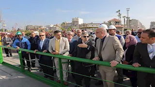 الفريق أسامة ربيع ومحافظ بورسعيد يتفقدان أعمال ترميم مبنى القبة- صور