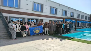 طلاب جامعة الملك سلمان في رحلة استكشافية بمدينة دهب