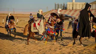 لأول مرة.. سباقات نسائية بمهرجان الرياضات التراثية بالوادي الجديد (صور)