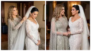 بالصور.. نادية مصطفى تحتفل بزفاف ابنتها "همسة"