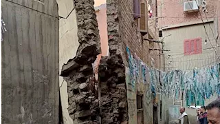 أمطار غزيرة وإنذارات قديمة.. انهيار منزلين من الطوب اللبن في المنوفية (صور)