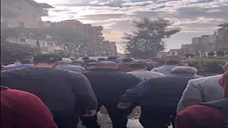 بالصور- تشييع جنازة طالب توفي بشكل مفاجئ في صالة جيم بكفر الشيخ