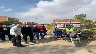 جهاز حدائق أكتوبر ينفذ حملة مكبرة لرفع الإشغالات ومطاردة "التوكتوك"