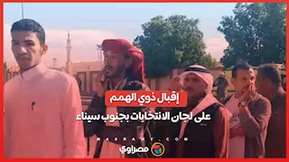 إقبال ذوي الهمم على لجان الانتخابات بجنوب سيناء
