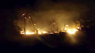 اندلاع حريق في حظيرة ماشية بمزرعة بالوادي الجديد